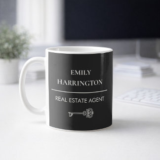 Classic Key Neutral Real Estate Agent Coffee Mug
