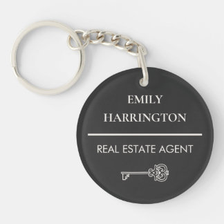 Classic Key Neutral Real Estate Agent Ring