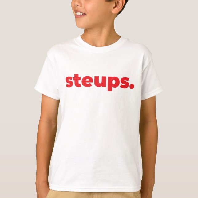 Classic Kids T-Shirt - Steups. (Front)