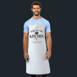Classic King of the Kitchen Crown Foodie Dad Men Apron<br><div class="desc">Classic Modern Elegant King of the Kitchen Crown Foodie Dad Father For Men Apron</div>