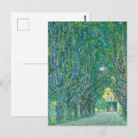 Classic Klimt Green Nature Landscape Fine Art