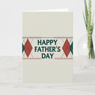 Classic Knit Fathers Day Card