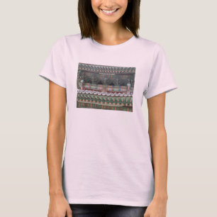 Classic Korean Artwork in soft colours on a T-Shirt