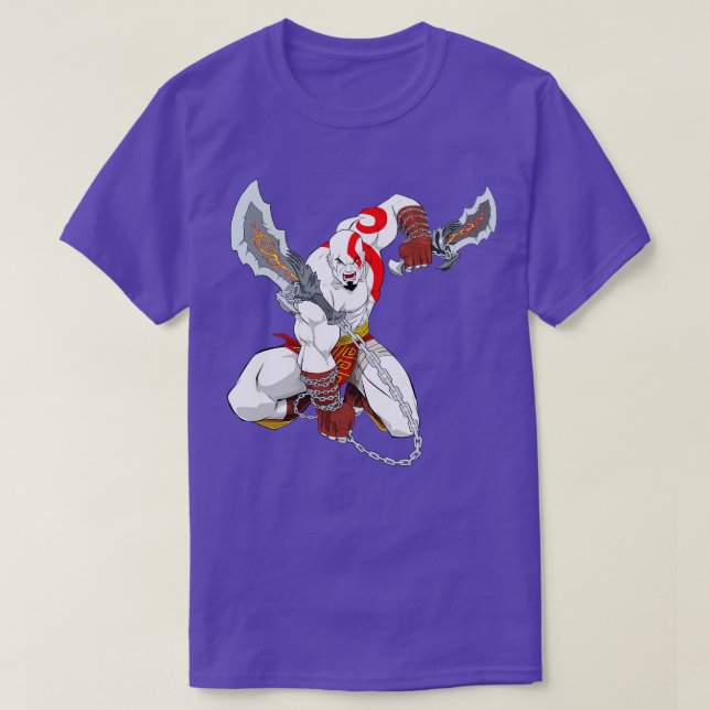 Classic Kratos the God of War T-Shirt (Design Front)