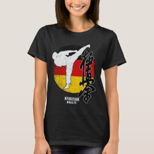 Classic Kyokushin Germany Karate german flag Kyoku T-Shirt