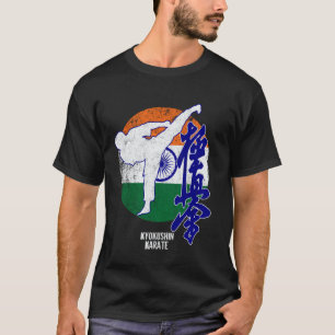 Classic Kyokushin India Karate Indian flag Kyokush T-Shirt