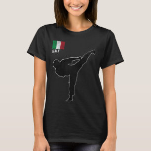 Classic Kyokushin Italy Karate Italian flag Kyokus T-Shirt