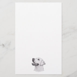 Classic Labrador Retriever Dog profile Drawing Stationery