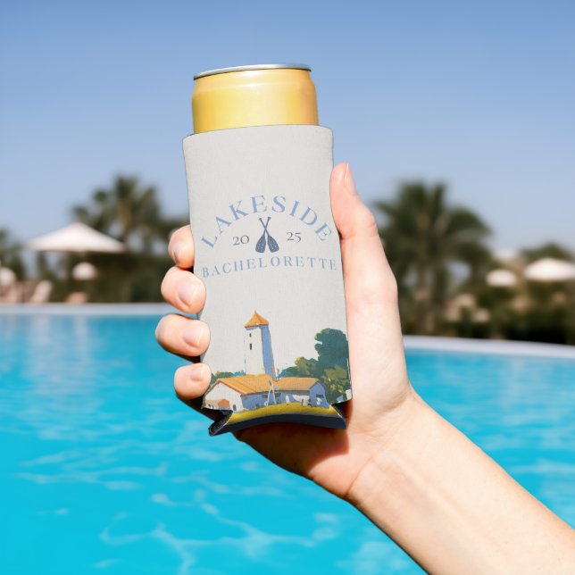 Classic Lake Bachelorette Girls Weekend Seltzer Can Cooler (In Situ Pool)