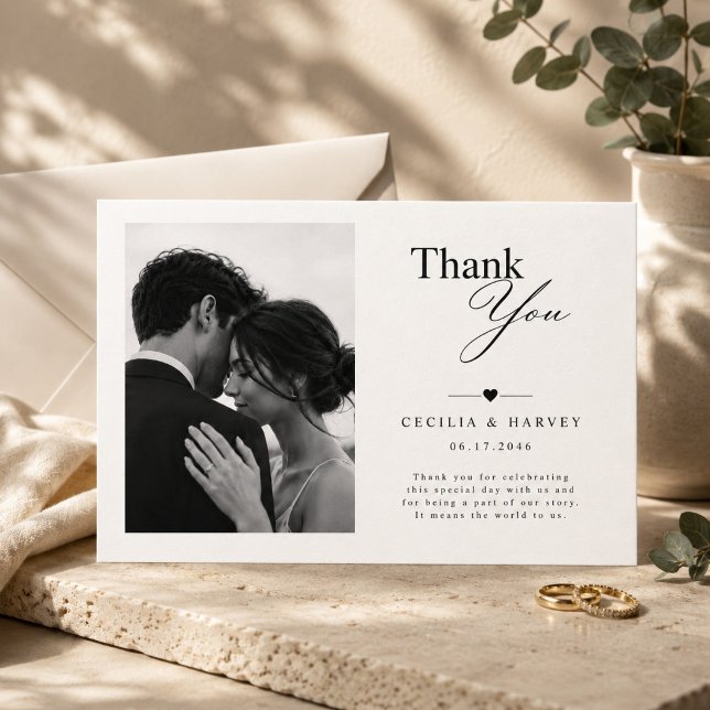 Classic Landscape Wedding Thank You Card (Creator Uploaded)