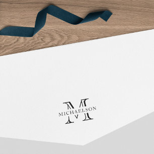 Classic Last Name Monogram Self-inking Stamp