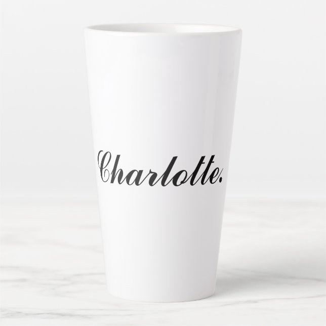Classic Late Mug Featuring Your Personalised Name (Front)