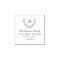 Classic Laurel Wreath Monogram Return Address