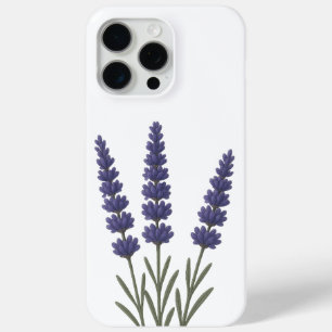 Classic Lavender Botanical Art Design iPhone 15 Pro Max Case