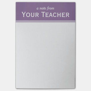 Classic Lavender Purple Personalised 4" x 6" Post-it Notes