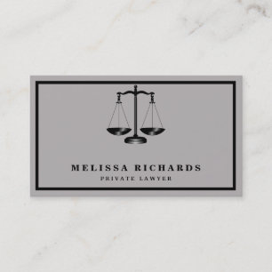 Classic Lawyer Attorney Business Card