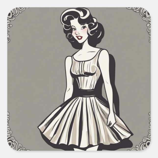 Classic LBD Fashion Sticker (Front)