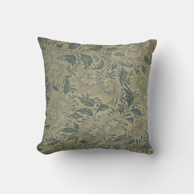 Classic Leaves Foliage Custom Cushion (Front)