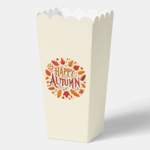 classic leaves & Happy Autumn  Favour Box