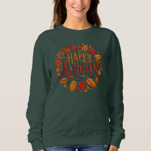 classic leaves & Happy Autumn Hoodie