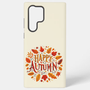 classic leaves & Happy Autumn Samsung Galaxy Case
