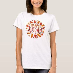 classic leaves & Happy Autumn T-Shirt