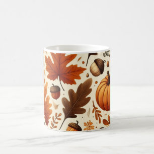 classic leaves/pumpkins/acorns Autumn  Coffee Mug