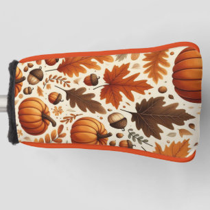 classic leaves/pumpkins/acorns Autumn Golf Head Cover