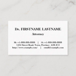 Classic, Legal Professional Business Card
