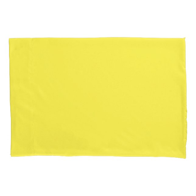 Classic Lemon Yellow Pillowcase (Front)