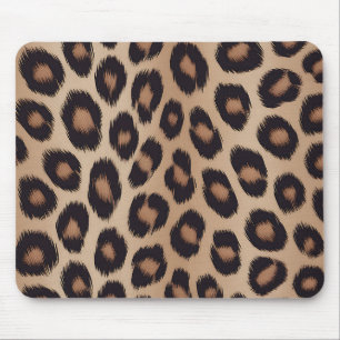 Classic Leopard Animal Print Brown Cheetah Mouse Mat
