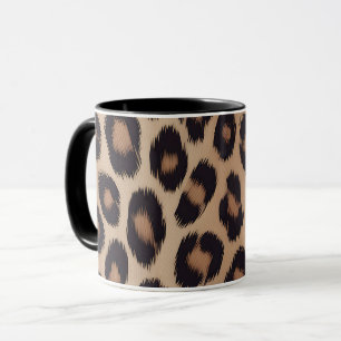 Classic Leopard Animal Print Brown Cheetah Mug