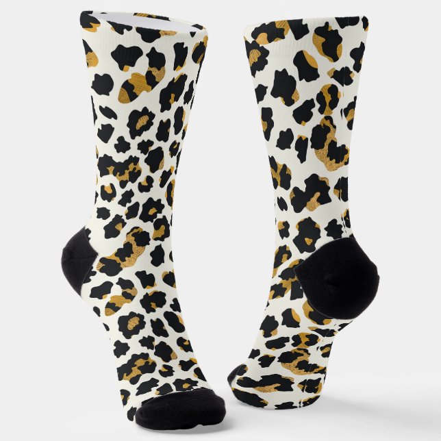 Classic Leopard Pattern Socks (Angled)