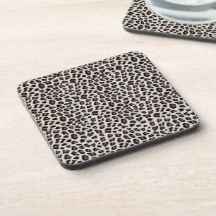 Classic Leopard Print Pattern Coaster