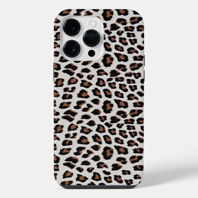 Classic Leopard Print Pattern iPhone Case (Back)