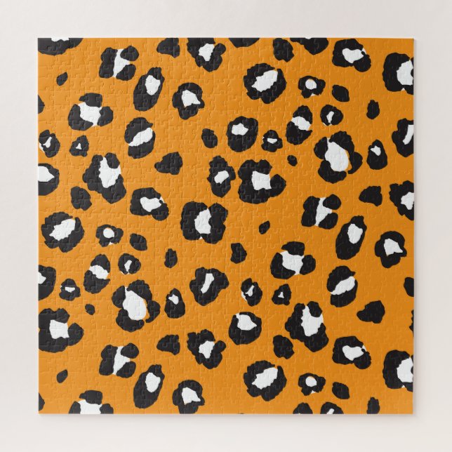 Classic Leopard Print Pattern Jigsaw Puzzle (Vertical)
