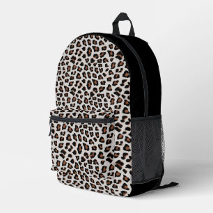 Classic Leopard Print Pattern Printed Backpack