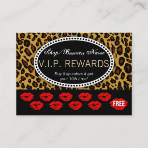 Classic Leopard Print - Red Lips Loyalty Rewards