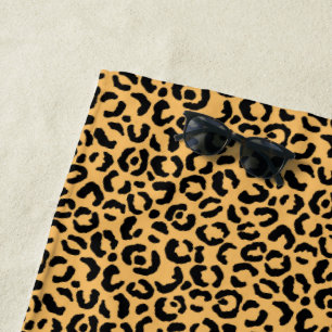 Classic Leopard Series Design 14  Beach Towel