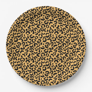 Classic Leopard Series Design 14  Paper Plate
