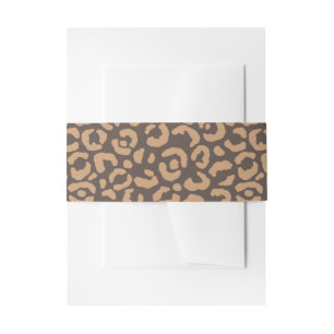 Classic Leopard Series Design 3 Invitation Belly Band