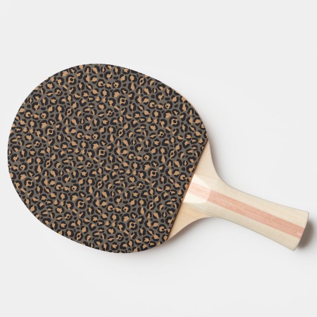 Classic Leopard Series Design 4 Ping Pong Paddle (Side)