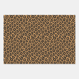 Classic Leopard Spots Seamless Pattern Wrapping Paper Sheet