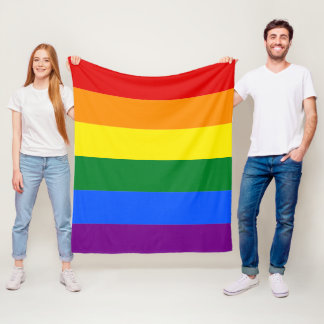 Classic LGBTQ Pride Fleece Blanket
