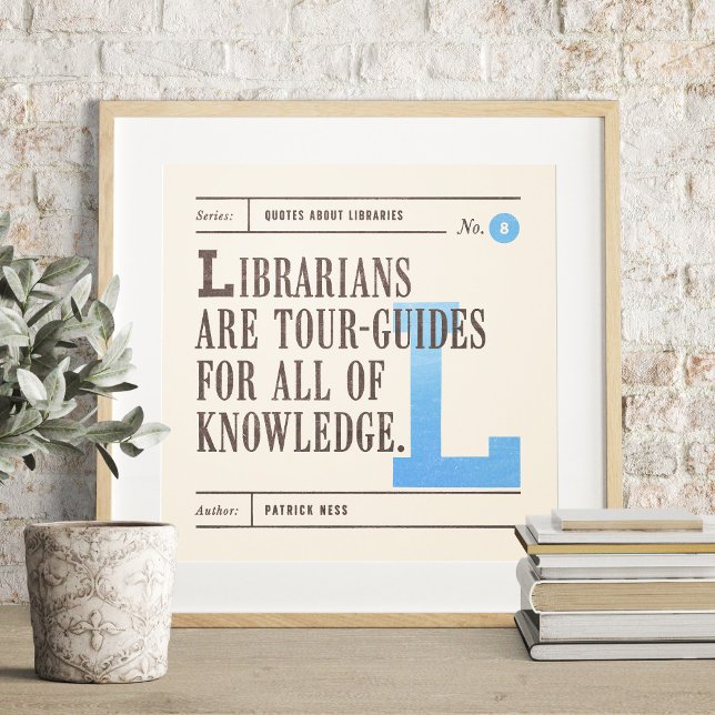 Classic Library Quote by Patrick Ness Poster (Creator Uploaded)