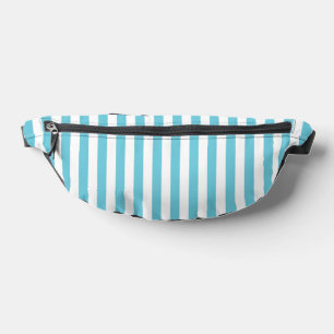 Classic Light Blue and White Vertical Stripes Bum Bags
