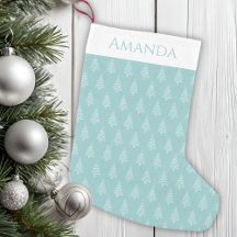 Classic Light Blue-Green And White Christmas