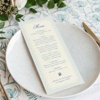 Classic Light Blue Stripes Hydrangea Wedding