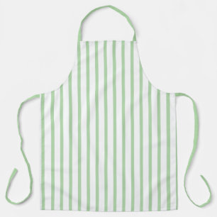 Classic Light Green Stripe Apron