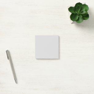 Classic Light Grey Solid Colour Minimalist Post-it Notes